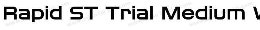 Rapid ST Trial Medium Wide字体转换